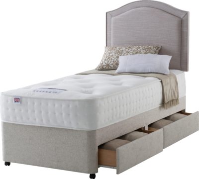 Rest Assured - Irvine 1400 Pocket Memory Single 2 Drawer - Divan